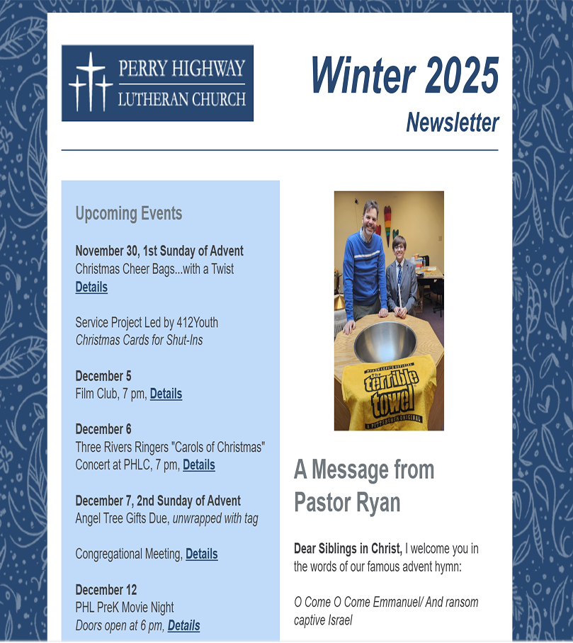 Winter Newsletter